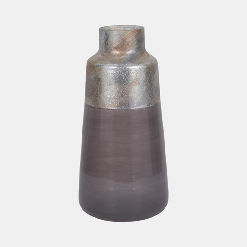sagebrook home 17" 2-tone Glass Vase Grey Multi Wishlist Create New