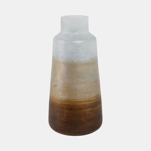 sagebrook home 17" Gold Ombre Glass Vase White/gold Wishlist Create New