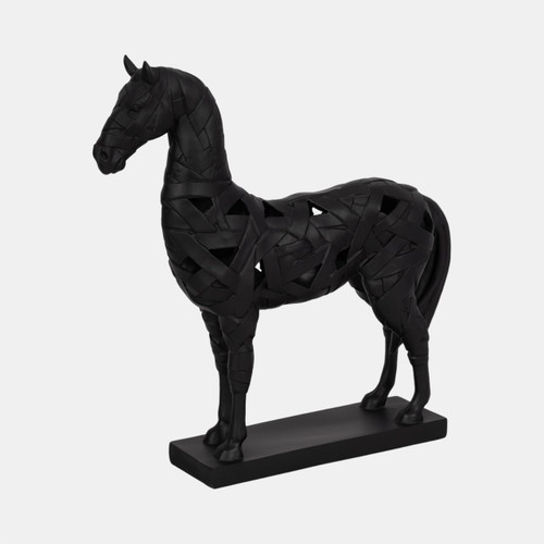 Sagebrook Home 17" Horse Sculpture On Base Black Wishlist Create New