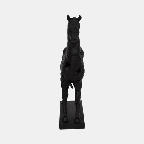 Sagebrook Home 17" Horse Sculpture On Base Black Wishlist Create New