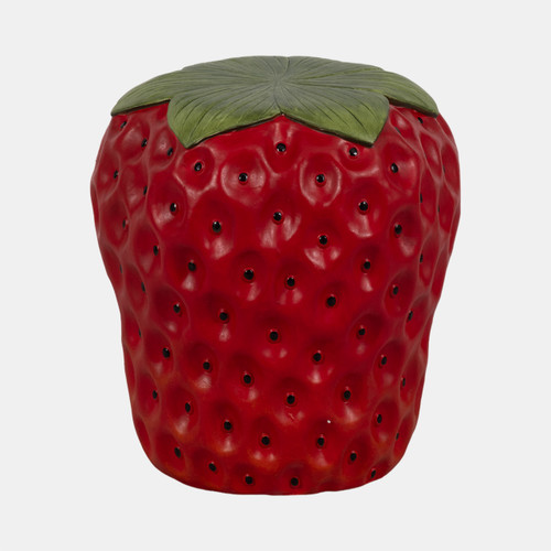 sagebrook home 17" Strawberry Garden Stool Red Wishlist Create New