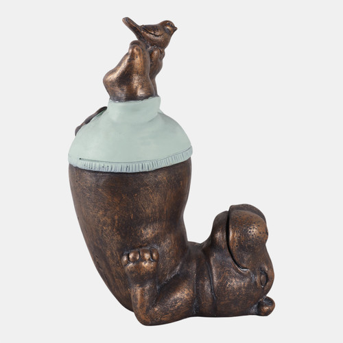 sagebrook home 17x12" Feet In The Air Hippo Bronze Wishlist Create New