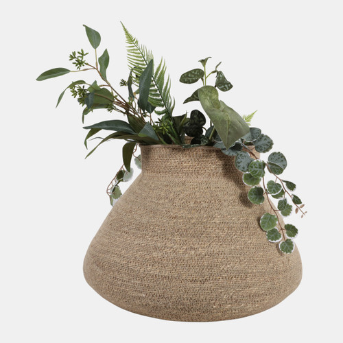 Sagebrook Home 17x13" Woven Jute Vase Natural Wishlist Create New