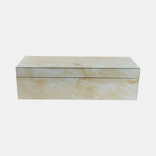 sagebrook home 17x6" Marbled Glass Box Ivory Wishlist Create New sagebrook home 17x6" Marbled Glass Box Ivory Wishlist Create New