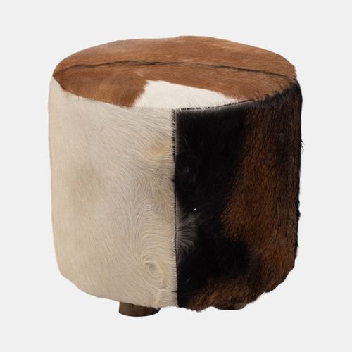Sagebrook Home 18" Cowhide Ottoman Multi Wishlist Create New