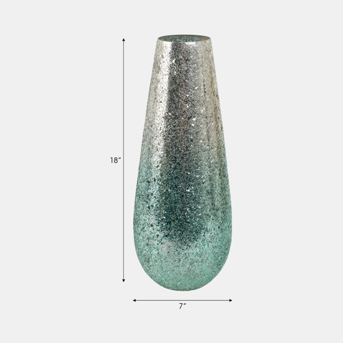 Sagebrook Home 18" Crackled Vase Green Ombre Wishlist Create New