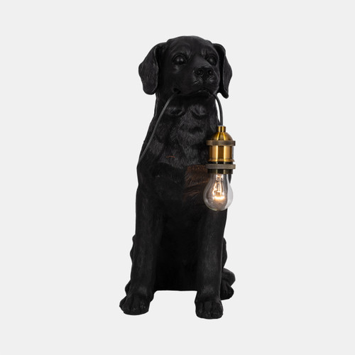 Sagebrook Home 18" Dog Holding Lightbulb Table Lamp Black/gold Wishlist Create New