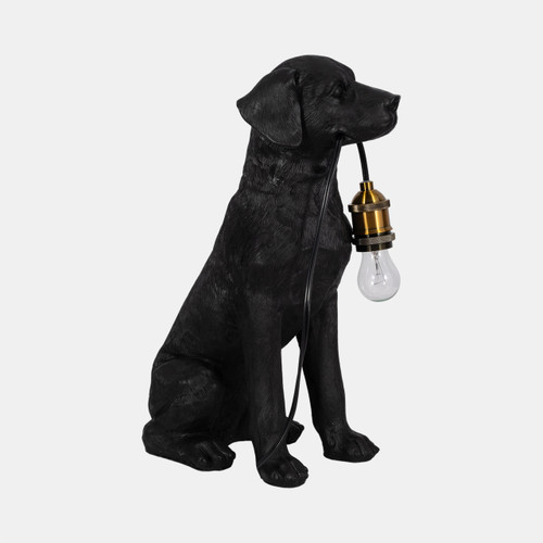 Sagebrook Home 18" Dog Holding Lightbulb Table Lamp Black/gold Wishlist Create New