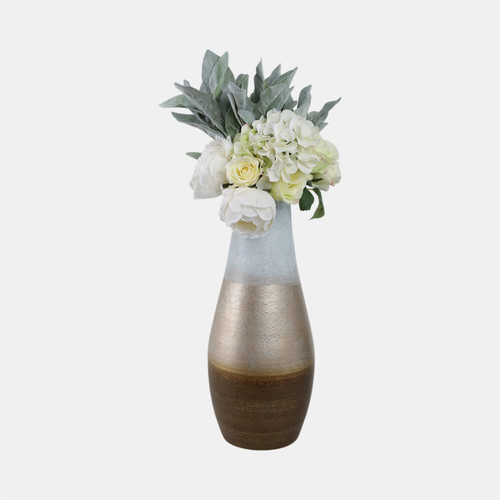 Sagebrook Home 18" Gold Ombre Metal Hourglass Vase White/gold Wishlist Create New