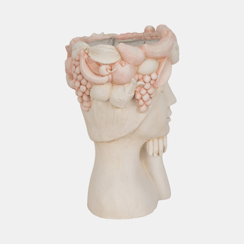 Sagebrook Home 18" Lady With Flower Crown Planter White/pink Wishlist Create New