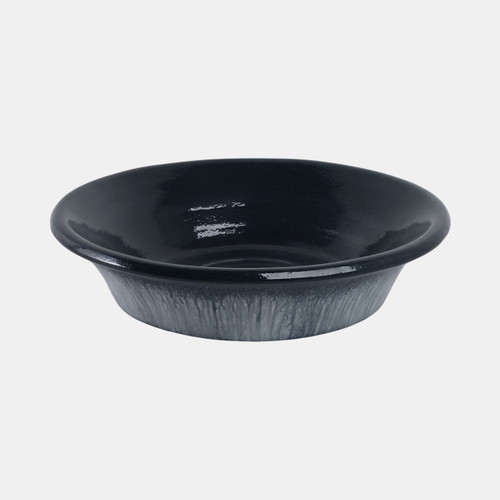 Sagebrook Home 18" Tapered Bowl Reactive Finish Blue Wishlist Create New