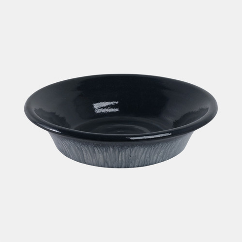 Sagebrook Home 18" Tapered Bowl Reactive Finish Blue Wishlist Create New