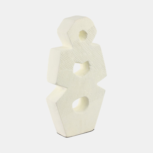 Sagebrook Home 18" Terracotta Abstract Sculpture Ivory Wishlist Create New