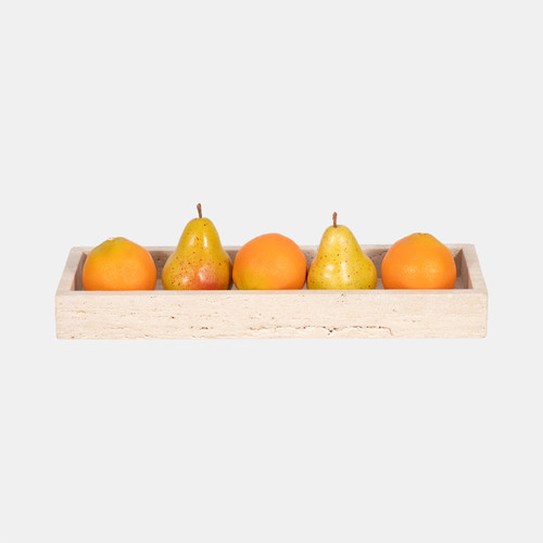 Sagebrook Home 18" Travertine Rectangular Tray Tan Wishlist Create New