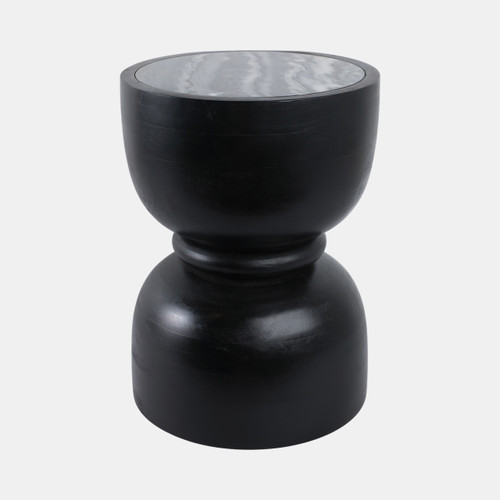 Sagebrook Home 18x13" Marble Top Accent Table With Ring Black Wishlist Create New