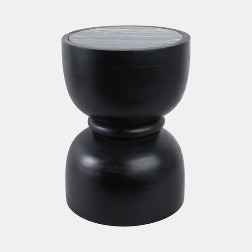 Sagebrook Home 18x13" Marble Top Accent Table With Ring Black Wishlist Create New