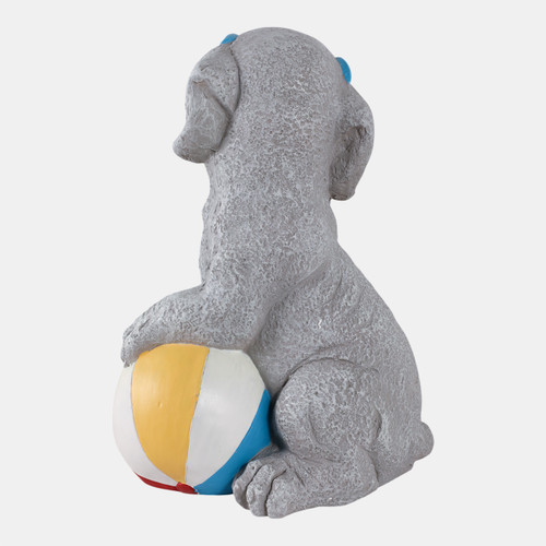 Sagebrook Home 18x14" Beach Dog Grey Multi Wishlist Create New