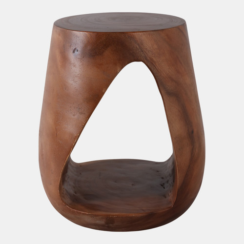 sagebrook home 18x16" Open Cut-out Wood Accent Table Brown Wishlist Create New