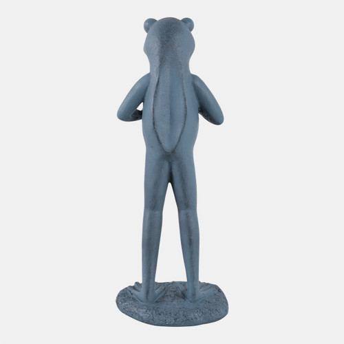 Sagebrook Home 18x7" Standing Frog Reading A Book Grey Wishlist Create New