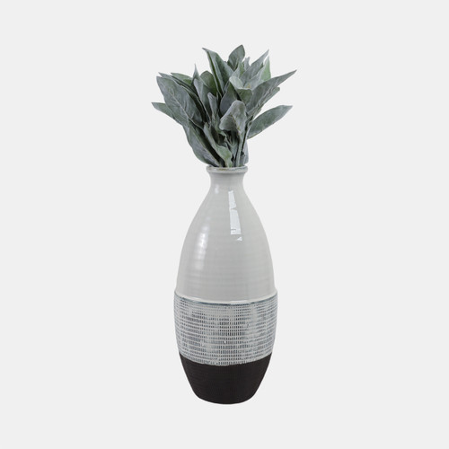 Sagebrook Home 18x8" Textured Bottom Vase Grey Wishlist Create New