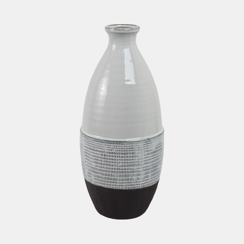 Sagebrook Home 18x8" Textured Bottom Vase Grey Wishlist Create New