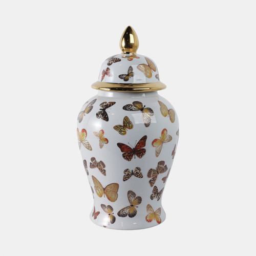 Sagebrook Home 18x9" Butterflies Temple Jar Multi Wishlist Create New