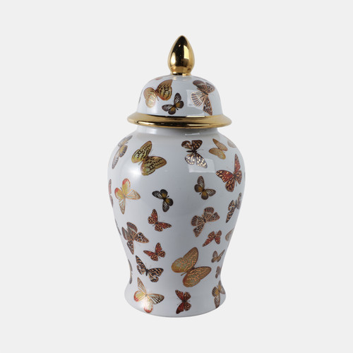 Sagebrook Home 18x9" Butterflies Temple Jar Multi Wishlist Create New