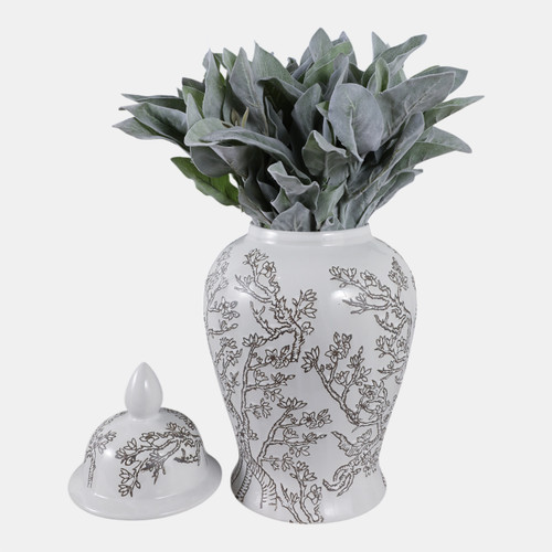 Sagebrook Home 18x9" Cherry Blossom Temple Jar White/ Brown Wishlist Create New