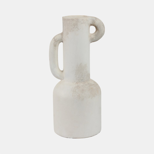Sagebrook Home 19" Asymmetrical Eared Terracotta Vase White Wishlist Create New