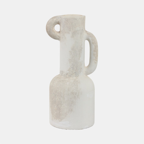sagebrook home 19" Asymmetrical Eared Terracotta Vase White Wishlist Create New