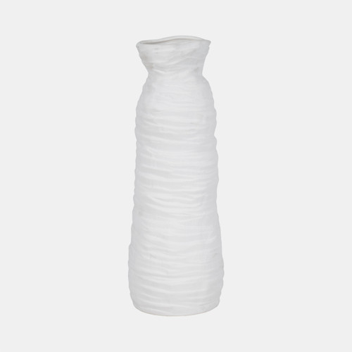 Sagebrook Home 19" Horizontal Ribbed Matte Vase Ivory Wishlist Create New