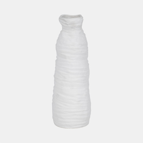 Sagebrook Home 19" Horizontal Ribbed Matte Vase Ivory Wishlist Create New