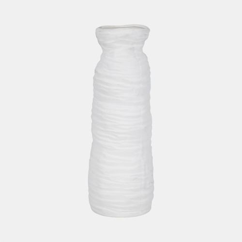sagebrook home 19" Horizontal Ribbed Matte Vase Ivory Wishlist Create New