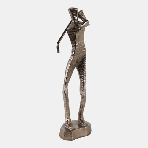 Sagebrook Home 19x6" Golf Swing Sculpture Bronze Wishlist Create New