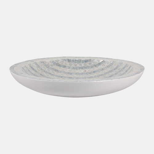 Sagebrook Home 20" Capiz Bowl Blue Wishlist Create New