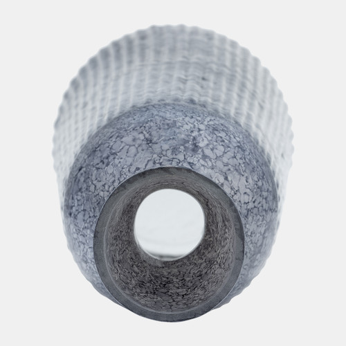 Sagebrook Home 20" Grooved Glass Vase Blue Wishlist Create New