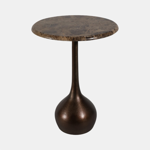Sagebrook Home 20" Marble Accent Table Ball Base Bwn Wishlist Create New