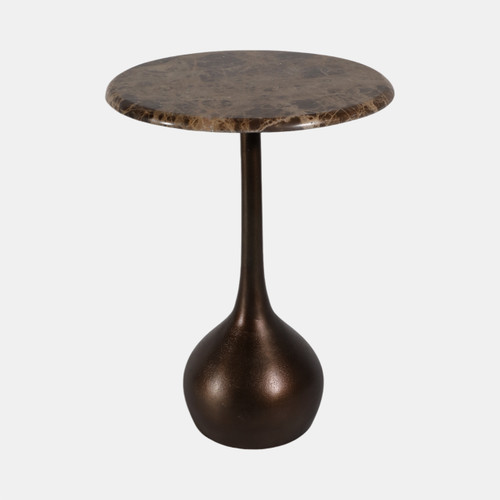 sagebrook home 20" Marble Accent Table Ball Base Bwn Wishlist Create New