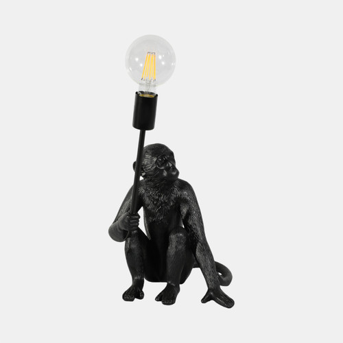 Sagebrook Home 20" Monkey With Lightbulb Table Lamp Black Wishlist Create New