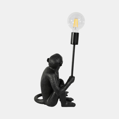 Sagebrook Home 20" Monkey With Lightbulb Table Lamp Black Wishlist Create New