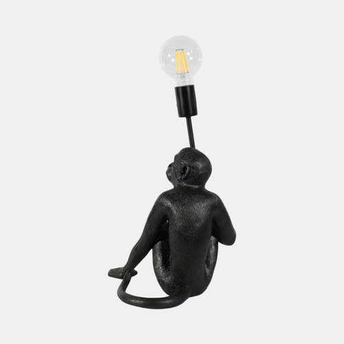 Sagebrook Home 20" Monkey With Lightbulb Table Lamp Black Wishlist Create New