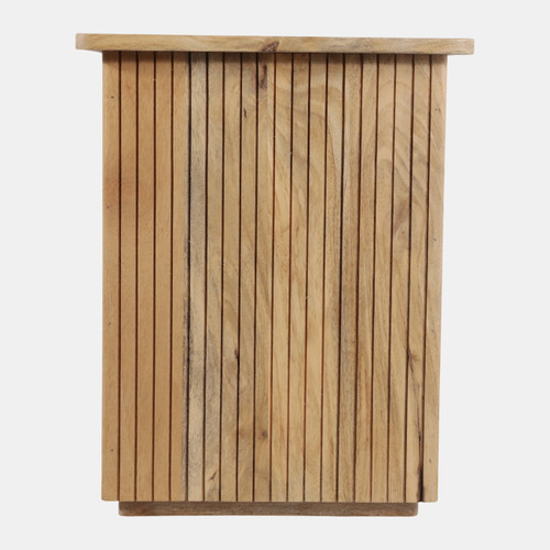 Sagebrook Home 20" Square Ribbed Accent Table Natural Wishlist Create New