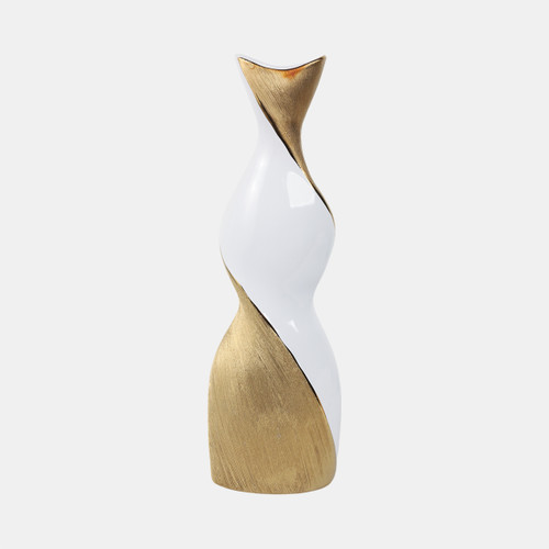 sagebrook home 20" Twisted Vase White/gold Wishlist Create New