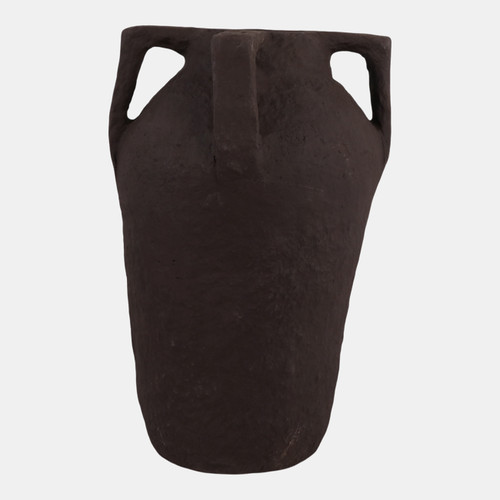 Sagebrook Home 20x12" Paper Mache Handle Vase Dark Brown Wishlist Create New