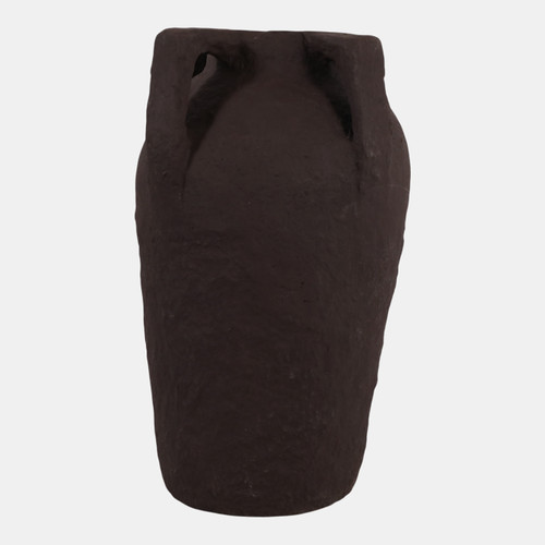 Sagebrook Home 20x12" Paper Mache Handle Vase Dark Brown Wishlist Create New