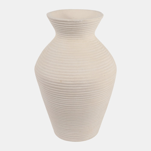 Sagebrook Home 20x13" Paper Mache Ribbed Vase Ivory Wishlist Create New