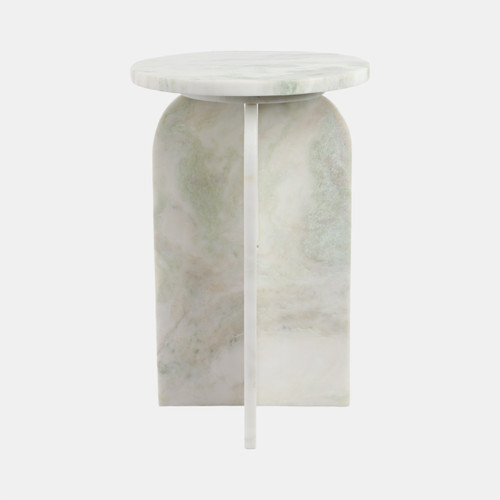 sagebrook home 20x13" Round Marble Accent Table Light Green Kd Wishlist Create New