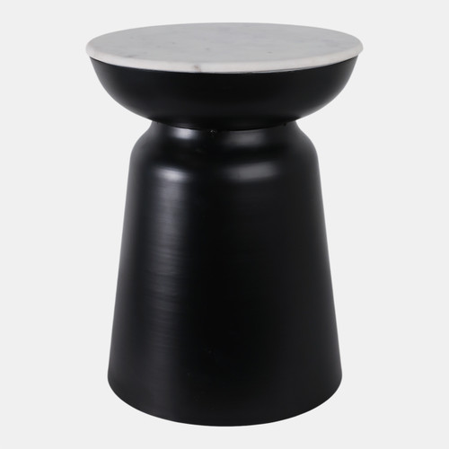 Sagebrook Home 20x15" Metal Accent Table Marble Top Black/white Wishlist Create New