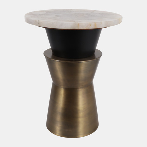 sagebrook home 20x16" Agate Top Metal Base Accent Table Wt/au Wishlist Create New