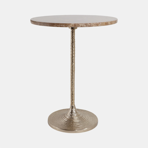 sagebrook home 20x16" Twisted Accent Table Marble Top Tan/gold Wishlist Create New